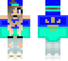 blue girl