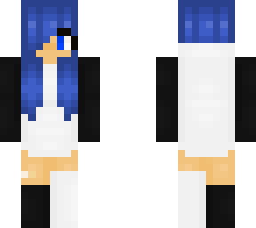 blue haired girl