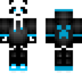 chill blue panda
