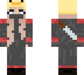 cute girl assassin with duck hat