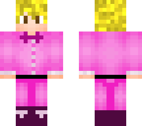 double layer blonde pink suit boy
