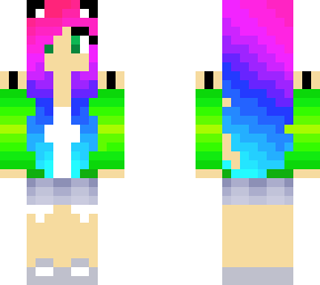 ombre cat girl