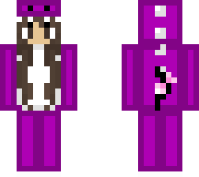 purple dino onesie cat girl