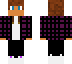 purple flannel hoodie boy (fixed)