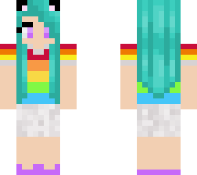 rainbow cat girl