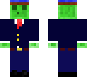 slime in a suit wearing a hat