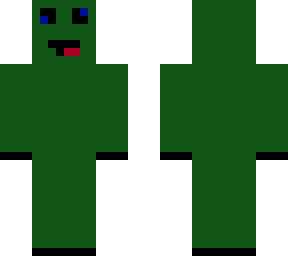 weird gumby-like skin