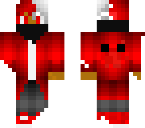white over red