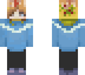 blue sweater