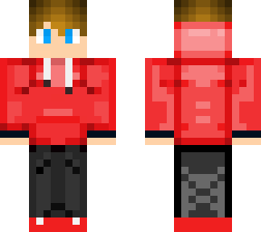 boy red hoodie