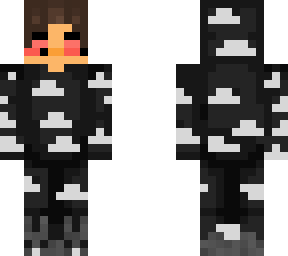 cloud suit black and whie