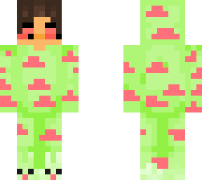 cloud suit green and red