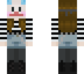 cute girl with clown mask