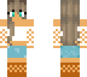 cute summer girl skin