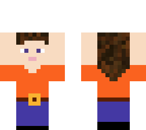 daisy little girl sweet orange blue and black cloves brown hair blue eyes yay gg