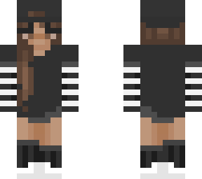 egirl with sleeve stripes