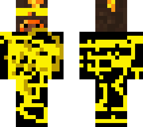 fire and lava cow