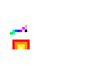 fun unicorn pixel art