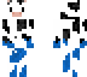 half blue cow