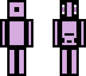 lilac black outline man