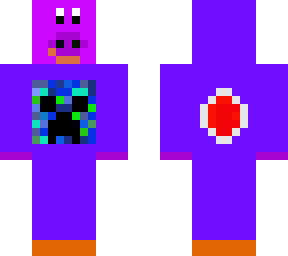 magenta yoshi in a purple hoodie for applewhit