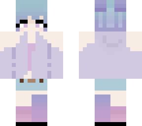pastel purpleblue girl