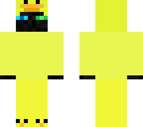 poison and ice enderman in a skeppy duck suit