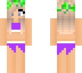 purple swimsuit