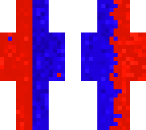 red x blue