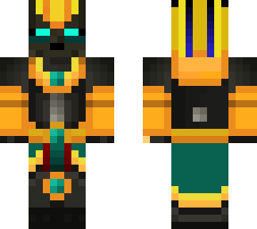 anubis with flail and pharaoh crook