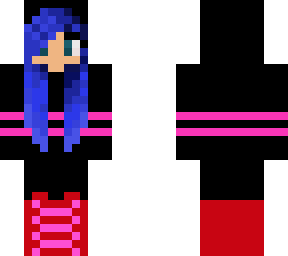 cute hooded blue hair girl