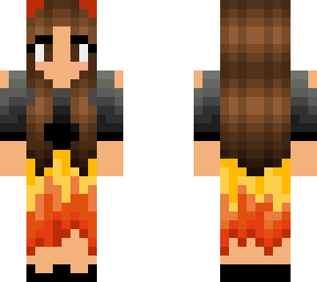 girl with fire dress - slim
