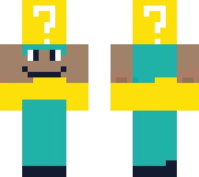 guy holding a lucky block