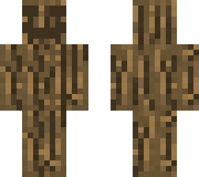 log with disguised face