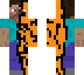partially corrupted steve (orange)