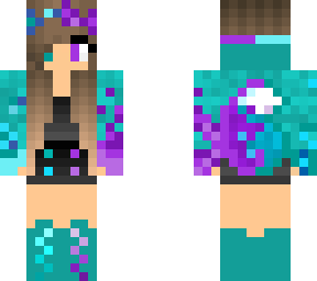 purple/blue wolf girl blue clothes