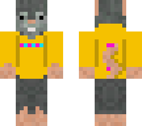rat wearing beast merch