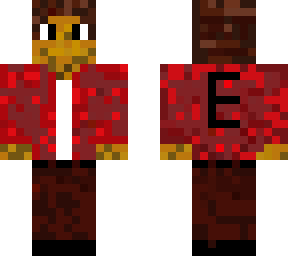 red elias  with a e on the back