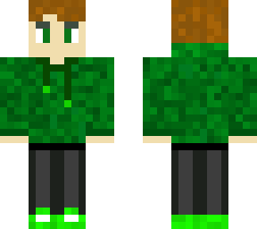 teen boy green hoodie