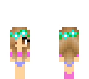baby mermaid gal in swim suit