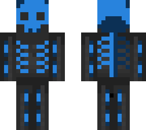 blue  skeleton