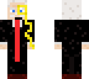 comically large tie and monocle man