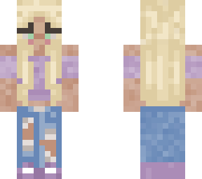 cute blonde haired girl (pastel)