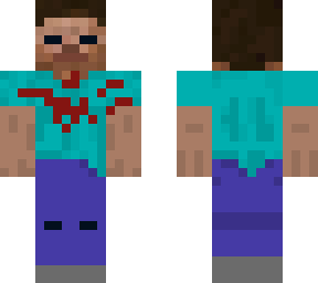 dark eyed herobrain with blood