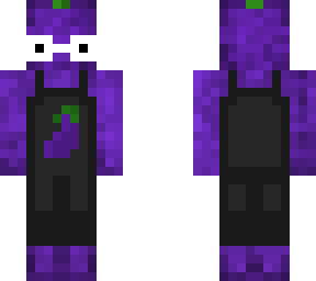 eggplant man with glasses