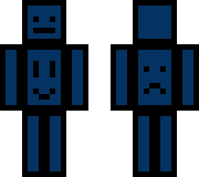 face dark blue