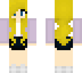 girl with jacket and skirt