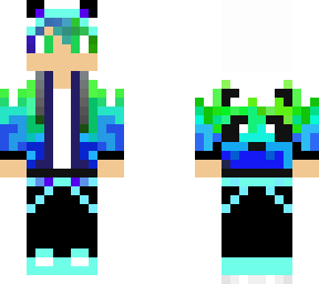 green/blue panda