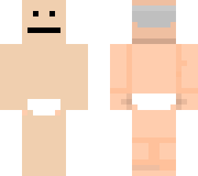 old man in undees