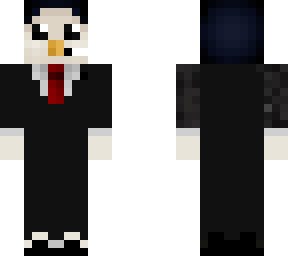 pingino gamer con traje